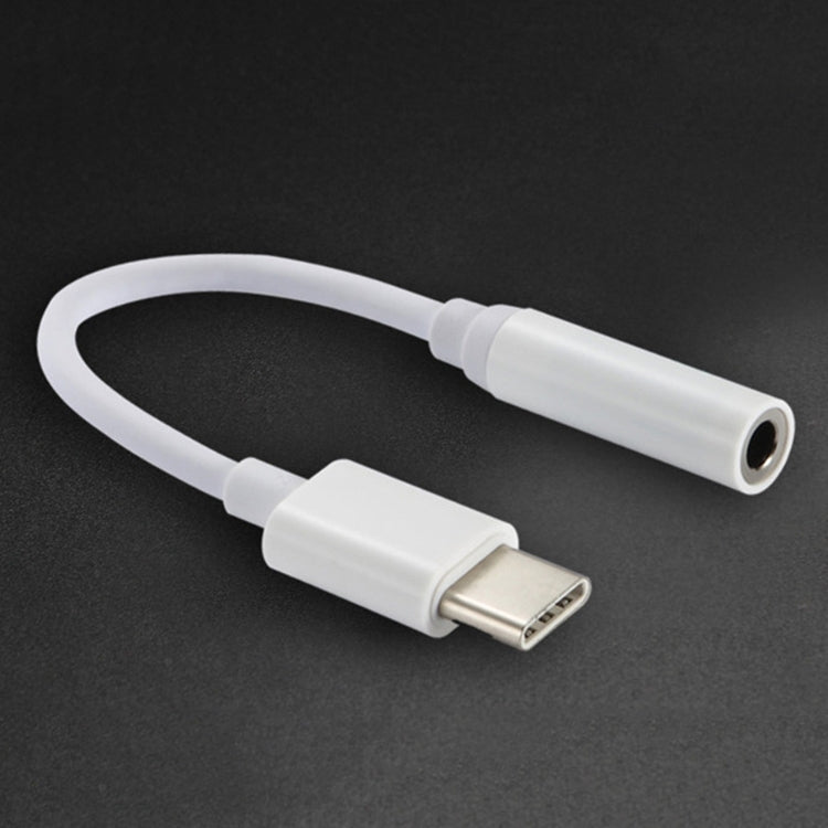 12.5cm USB-C / Type-C Male to 3.5mm Audio Female Adapter Converter(White) - free shipping - PMC TechLife - Order now!