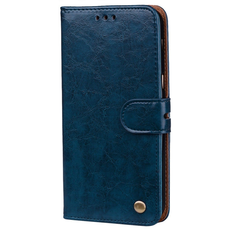 For Samsung Galaxy A5 (2017) Business Style Oil Wax Texture Horizontal Flip Leather Case with Holder & Card Slots & Wallet(Blue) - Galaxy Phone Cases by PMC TechLife | Online Shopping South Africa | PMC TechLife | Buy Now Pay Later Mobicred