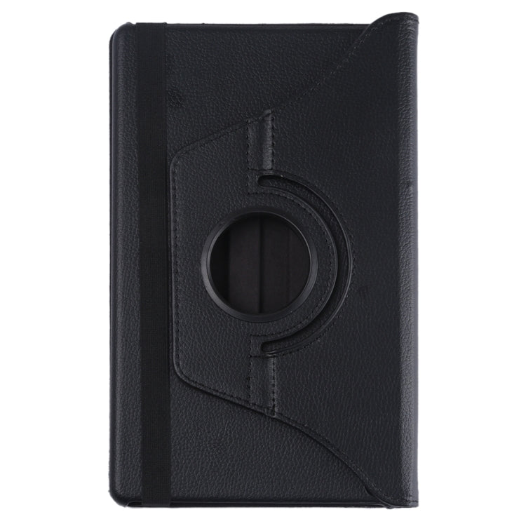 Litchi Texture Horizontal Flip 360 Degrees Rotation Leather Case for Galaxy Tab A 10.1 (2019) T510 / T515, with Holder (Black) - Tab A 10.1 (2019) T510 / T515 by PMC TechLife | Online Shopping South Africa | PMC TechLife | Buy Now Pay Later Mobicred