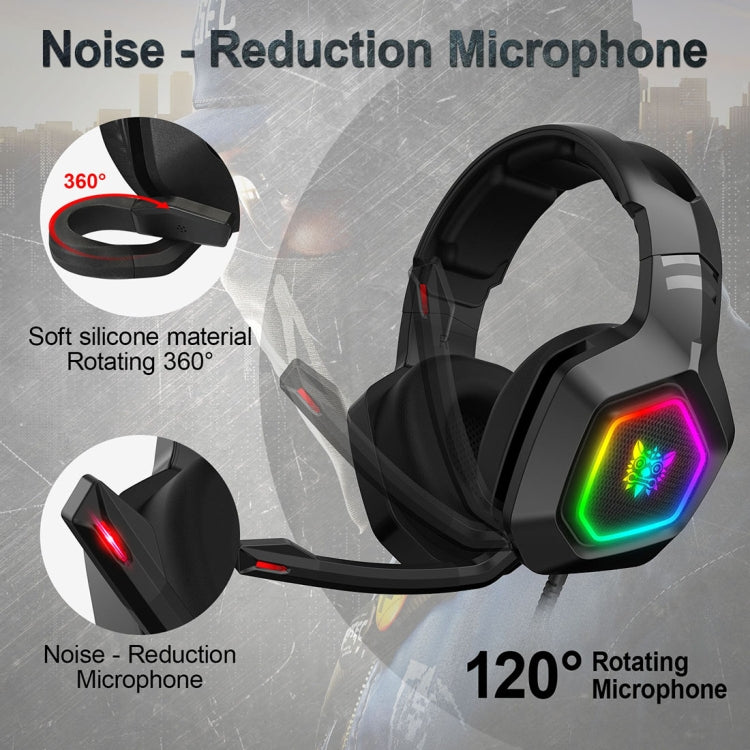 ONIKUMA K10 3.5mm Computer Games Wired Headset with RGB LED Light - free shipping - PMC TechLife - Order now!