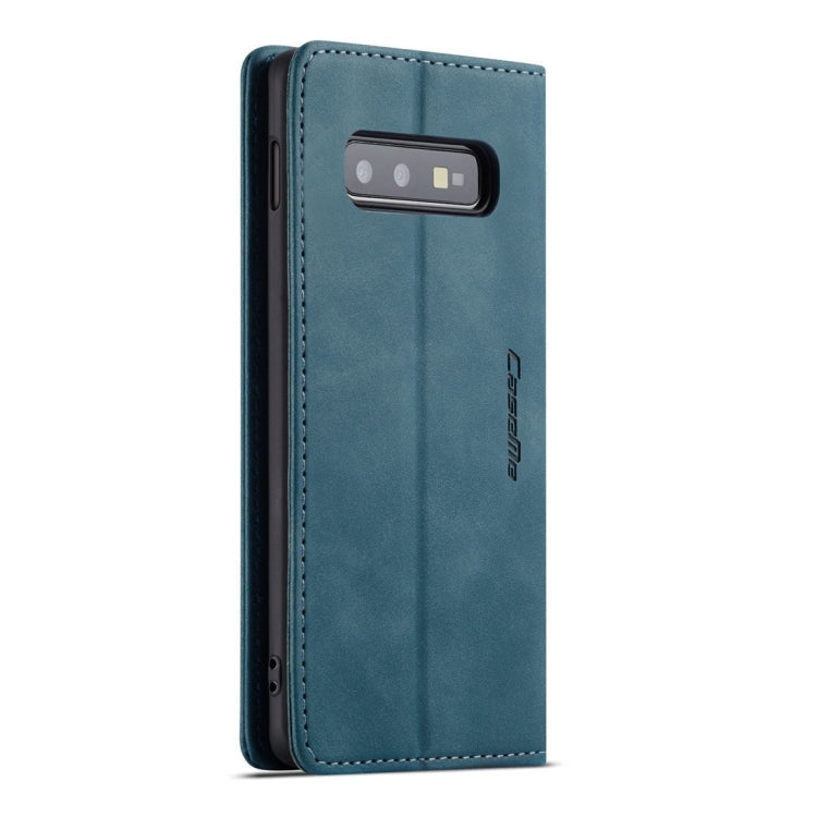 CaseMe-013 Multifunctional Retro Frosted Horizontal Flip Leather Case for Galaxy S10 E, with Card Slot & Holder & Wallet (Blue) - free shipping - PMC TechLife - Order now!