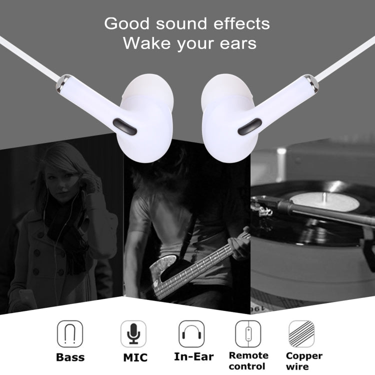 3.5mm Plug In-ear Wired Earphone with Mic, Cable Length: about 1.2m - In Ear Wired Earphone by PMC TechLife | Online Shopping South Africa | PMC TechLife