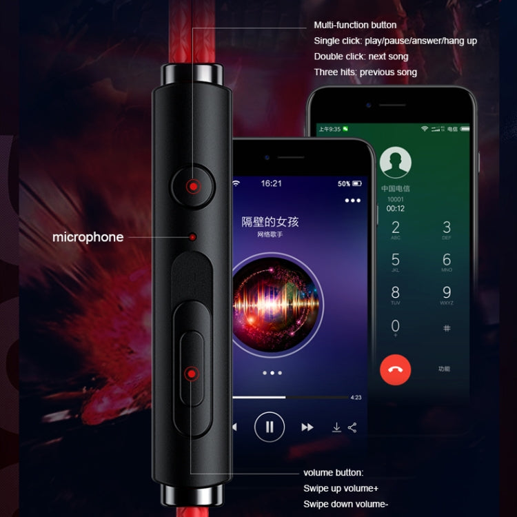 WK ET-Y30 ET Series 3.5mm Elbow In-ear Wired Wire-control Gaming Earphone with Microphone (Black) - Normal Style Earphone by WK | Online Shopping South Africa | PMC TechLife | Buy Now Pay Later Mobicred