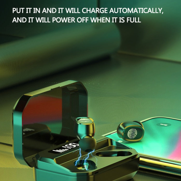 M8 Bluetooth 5.0 TWS Touch Digital Display True Wireless Bluetooth Earphone with Charging Box(Red) - TWS Earphone by PMC TechLife | Online Shopping South Africa | PMC TechLife