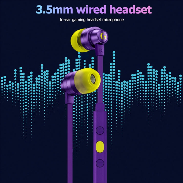 Logitech G333 In-ear Gaming Wired Earphone with Microphone, Standard Version(Purple) - free shipping - PMC TechLife - Order now!