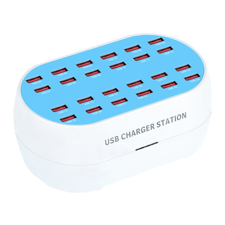 830-24 180W 24 USB Ports Multifunction Smart Charger Station AC100-240V, US Plug (White) - Multifunction Charger by PMC TechLife | Online Shopping South Africa | PMC TechLife