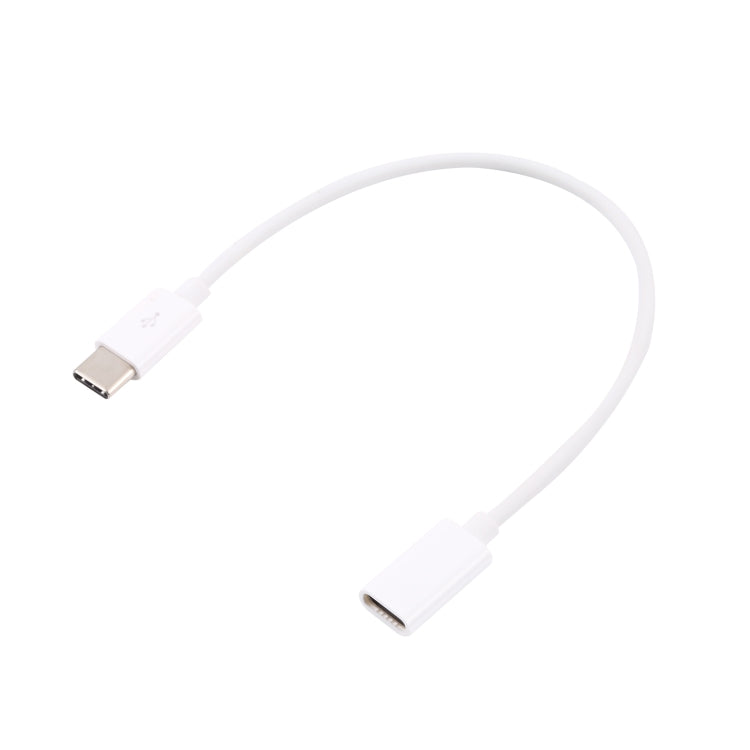 USB-C / Type-C Male to Type-C Female Extended Cable, Length: 1m (White) - USB-C & Type-C Cable by PMC TechLife | Online Shopping South Africa | PMC TechLife | Buy Now Pay Later Mobicred