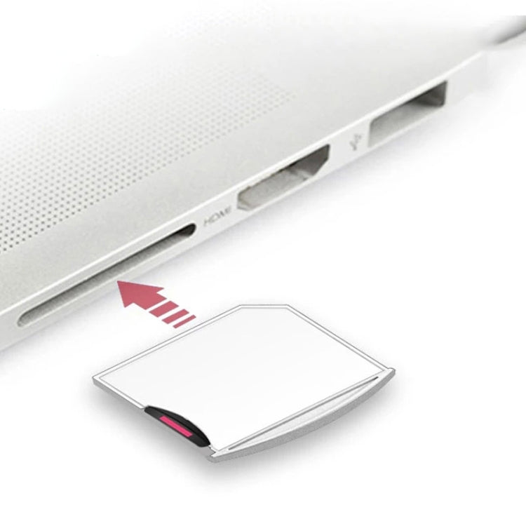 Micro SD / TF Card to SD Adapter for MacBook Air / Pro, Support up to 512GB (White) - Cable & Adapter by PMC TechLife | Online Shopping South Africa | PMC TechLife