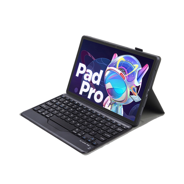 AM20-B Lambskin Texture Ultra-thin Bluetooth Keyboard Leather Tablet Case For Lenovo Xiaoxin Pad 2022 10.6 inch/Tab M10 Plus 10.6 3rd Gen 2022(Black) - Lenovo Keyboard by PMC TechLife | Online Shopping South Africa | PMC TechLife