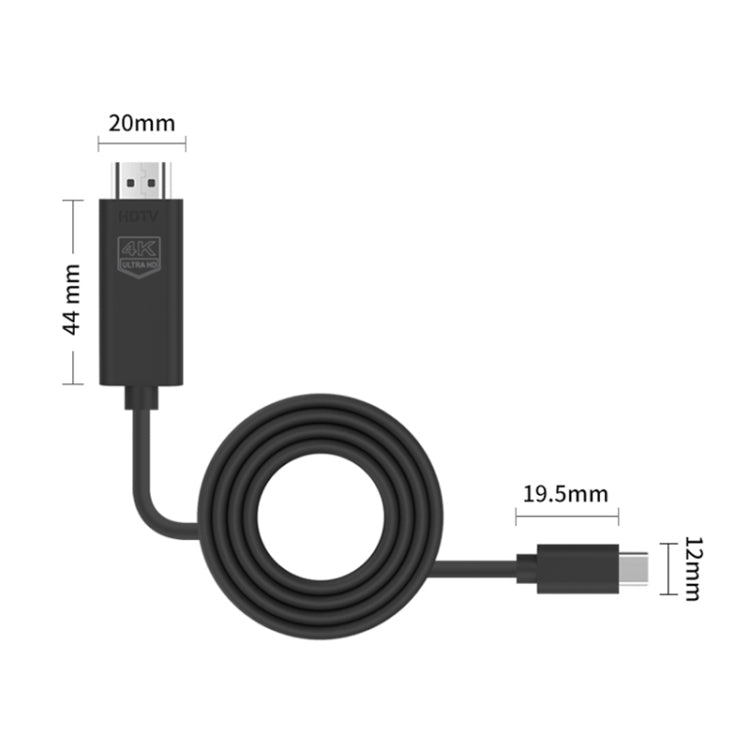 Onten UC503 USB-C / Type-C 4K 30Hz HDTV Cable, Length:1.8m - Wireless Display Dongle by Onten | Online Shopping South Africa | PMC TechLife | Buy Now Pay Later Mobicred