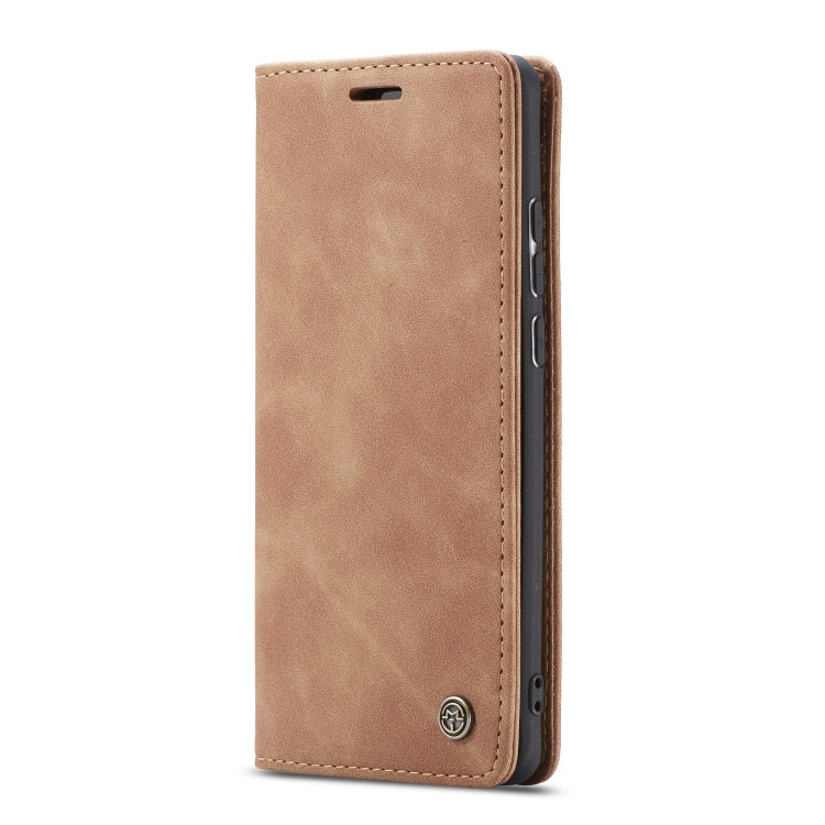 CaseMe-013 Multifunctional Retro Frosted Horizontal Flip Leather Case for Galaxy A70, with Card Slot & Holder & Zipper Wallet & Photo Frame(Brown) - free shipping - PMC TechLife - Order now!