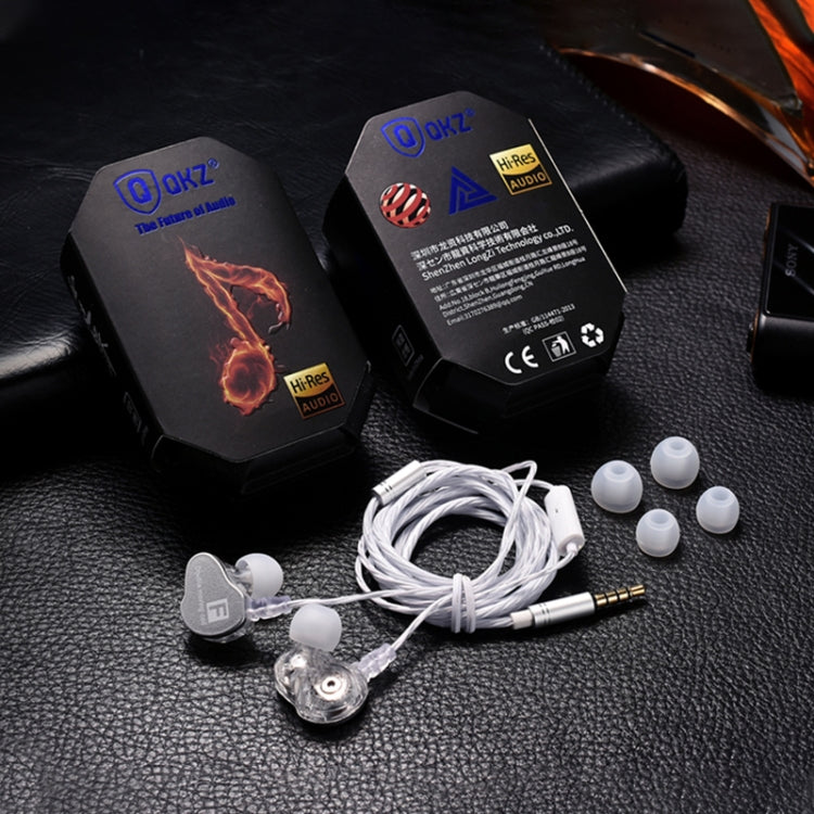 QKZ CK9 HiFi In-ear Four Unit Sports Music Headphones (Transparent) - Sport Earphone by QKZ | Online Shopping South Africa | PMC TechLife | Buy Now Pay Later Mobicred