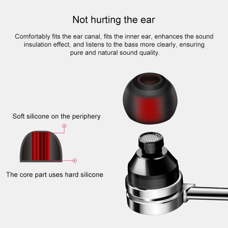 QKZ DM9 High-quality In-ear All-metal Sports Music Headphones, Microphone Version - In Ear Wired Earphone by QKZ | Online Shopping South Africa | PMC TechLife | Buy Now Pay Later Mobicred