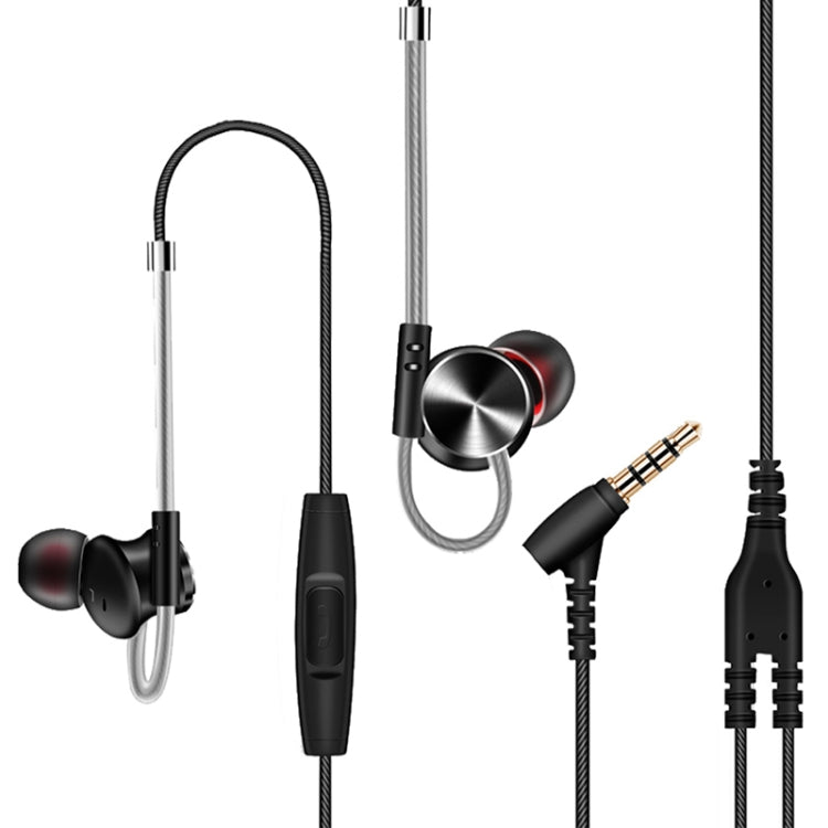 QKZ DM10 High-quality In-ear All-metal Sports Music Headphones, Microphone Version - In Ear Wired Earphone by QKZ | Online Shopping South Africa | PMC TechLife | Buy Now Pay Later Mobicred