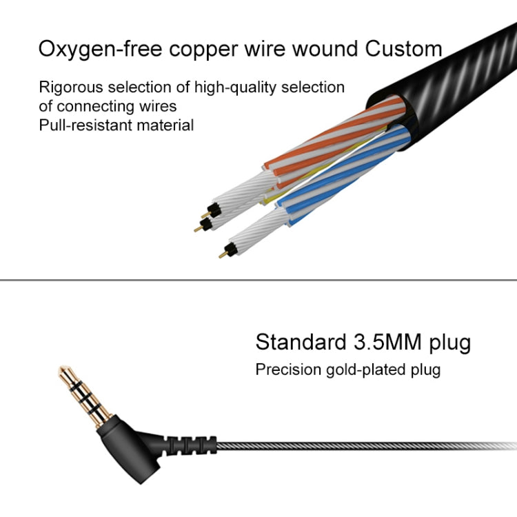 QKZ DM10 High-quality In-ear All-metal Sports Music Headphones, Microphone Version - In Ear Wired Earphone by QKZ | Online Shopping South Africa | PMC TechLife | Buy Now Pay Later Mobicred