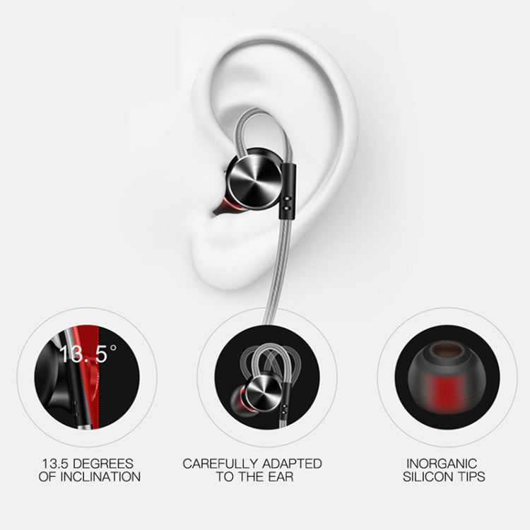 QKZ DM10 High-quality In-ear All-metal Sports Music Headphones, Microphone Version - In Ear Wired Earphone by QKZ | Online Shopping South Africa | PMC TechLife | Buy Now Pay Later Mobicred