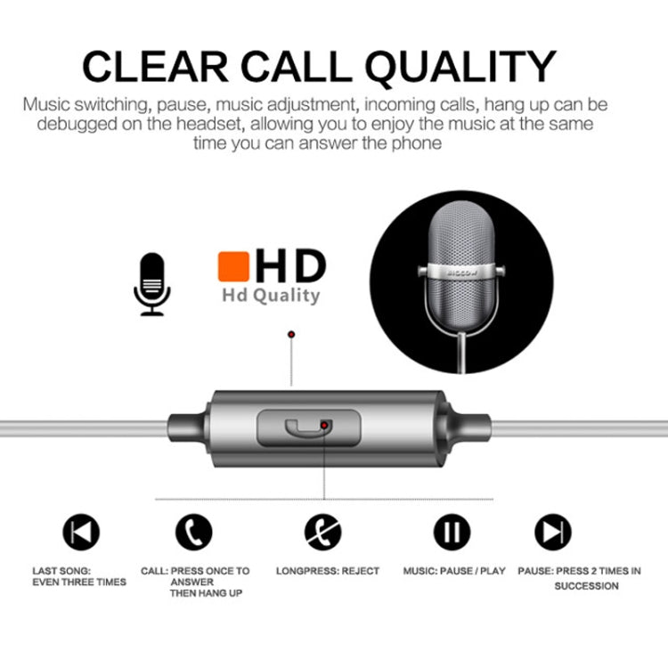 QKZ EQ1 CNC Metal Shark Fin Headphones Sports Music Headphones, Microphone Version (Silver) - In Ear Wired Earphone by QKZ | Online Shopping South Africa | PMC TechLife