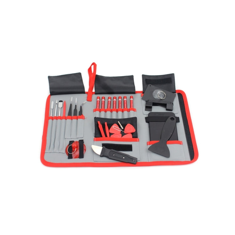 JIAFA JF-8175 28 in 1 Electronics Repair Tool Kit with Portable Bag for Repair Cell Phone, iPhone, MacBook and More - free shipping - PMC TechLife - Order now!