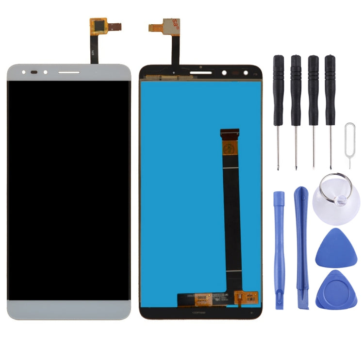 LCD Screen and Digitizer Full Assembly for Alcatel Pop 4 7070 / OT-7070 / OT7070 / 7070X / 7070Q / 7070A / 7070I(White) - free shipping - PMC TechLife - Order now!