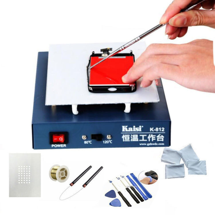 Kaisi K-812 Constant Temperature Heating Plate LCD Screen Open Separator Desoldering Station, US Plug - free shipping - PMC TechLife - Order now!
