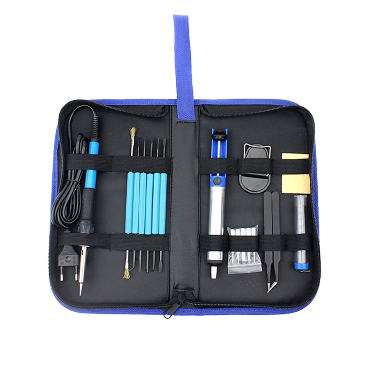 JIAFA JF-8125 18 in 1 Soldering Iron Tool Set with Bag, EU Plug(Black) - free shipping - PMC TechLife - Order now!