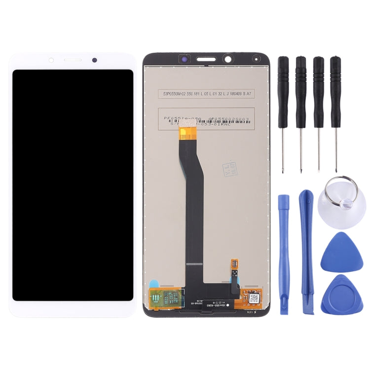 TFT LCD Screen for Xiaomi Redmi 6 / 6A with Digitizer Full Assembly(White) - free shipping - PMC TechLife - Order now!