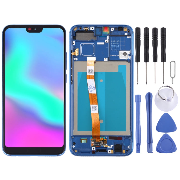 OEM LCD Screen for Huawei Honor 10 Digitizer Full Assembly with Frame (Blue) - free shipping - PMC TechLife - Order now!