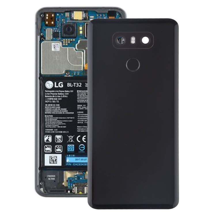 Battery Back Cover with Camera Lens & Fingerprint Sensor for LG G6 / H870 / H870DS / H872 / LS993 / VS998 / US997(Black) - For LG by PMC TechLife | Online Shopping South Africa | PMC TechLife