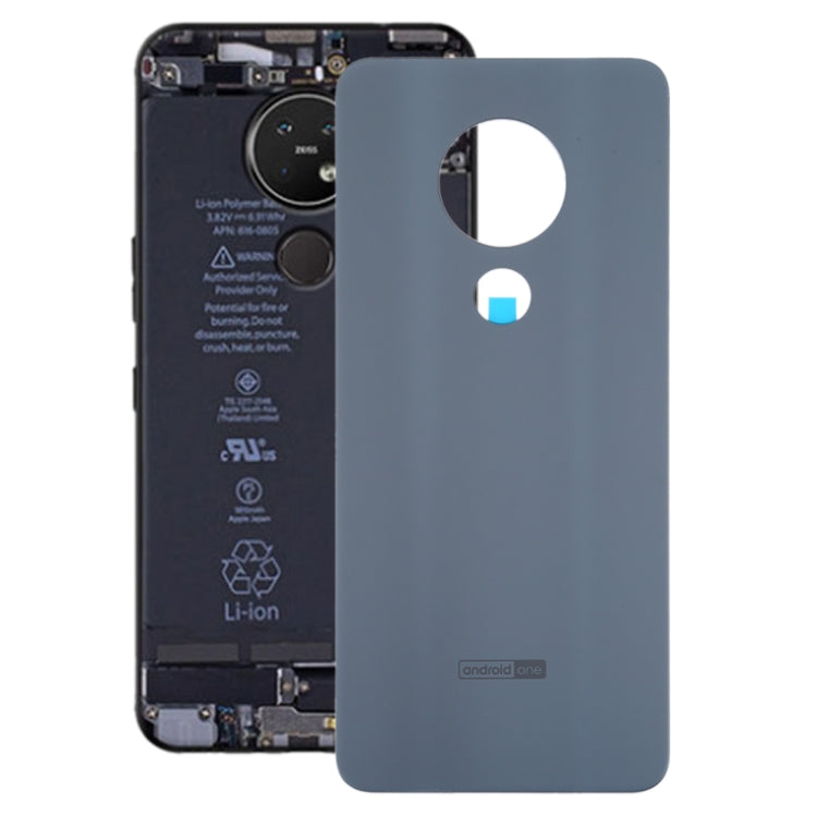Battery Back Cover for Nokia 7.2 / 6.2 TA-1196 / TA-1198 / TA-1200 / TA-1187 / TA-1201 (Frosted Silver) - Back Cover by PMC TechLife | Online Shopping South Africa | PMC TechLife