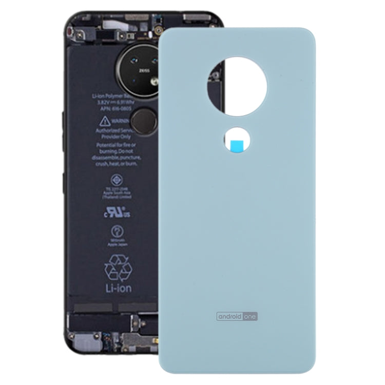 Battery Back Cover for Nokia 7.2 / 6.2 TA-1196 / TA-1198 / TA-1200 / TA-1187 / TA-1201(Silver) - Back Cover by PMC TechLife | Online Shopping South Africa | PMC TechLife