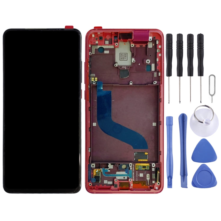 OLED LCD Screen for Xiaomi Redmi K20 / Redmi K20 Pro / 9T Pro Digitizer Full Assembly with Frame(Red) - free shipping - PMC TechLife - Order now!