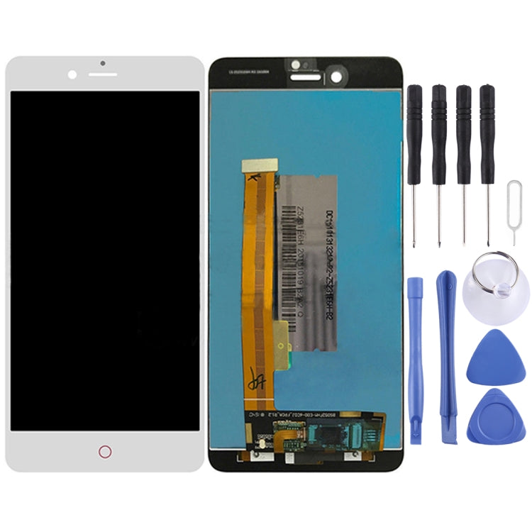 OEM LCD Screen for ZTE Nubia Z11 miniS / NX549J with Digitizer Full Assembly (White) - free shipping - PMC TechLife - Order now!