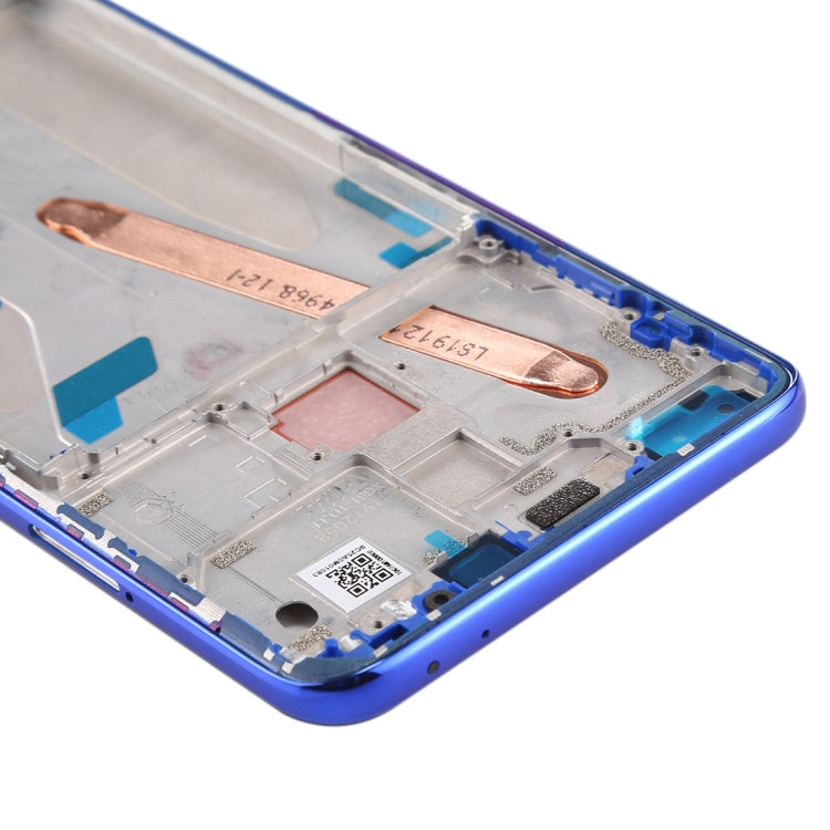 Front Housing LCD Frame Bezel Plate for Xiaomi Redmi K30 5G (Blue) - Frame Bezel Plate by PMC TechLife | Online Shopping South Africa | PMC TechLife