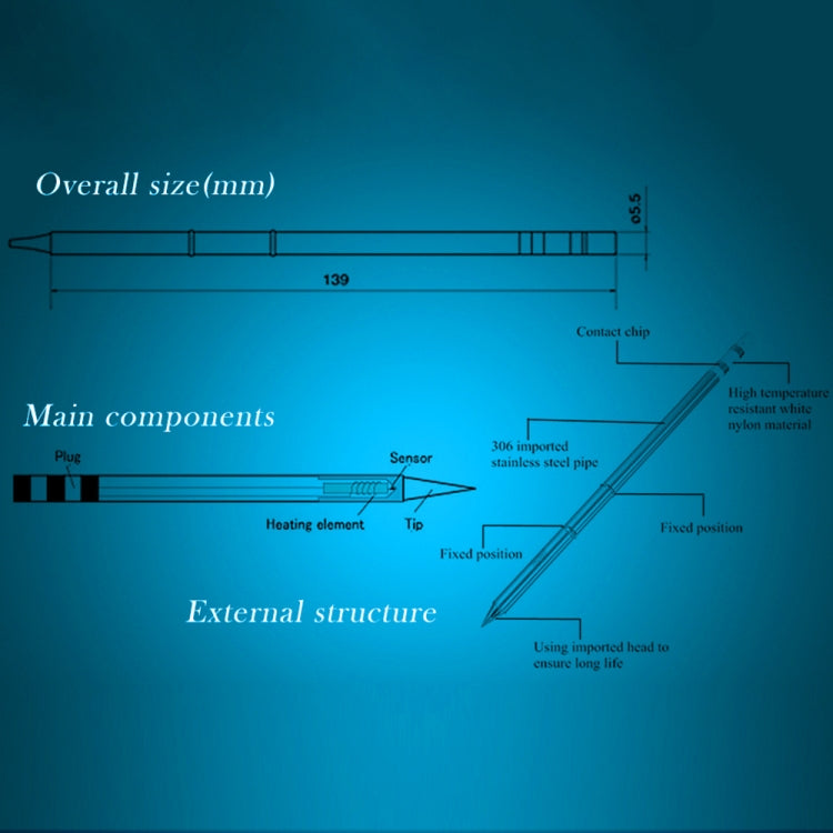 QUICKO T12-D52 Lead-free Soldering Iron Tip - Soldering Iron Tip by Quicko | Online Shopping South Africa | PMC TechLife | Buy Now Pay Later Mobicred