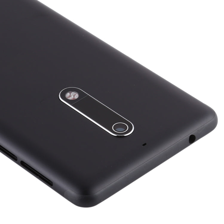 Battery Back Cover with Power & Volume Button Flex Cable & Camera Lens Cover for Nokia 5 TA-1024 TA-1027 TA-1044 TA-1053(Black) - free shipping - PMC TechLife - Order now!
