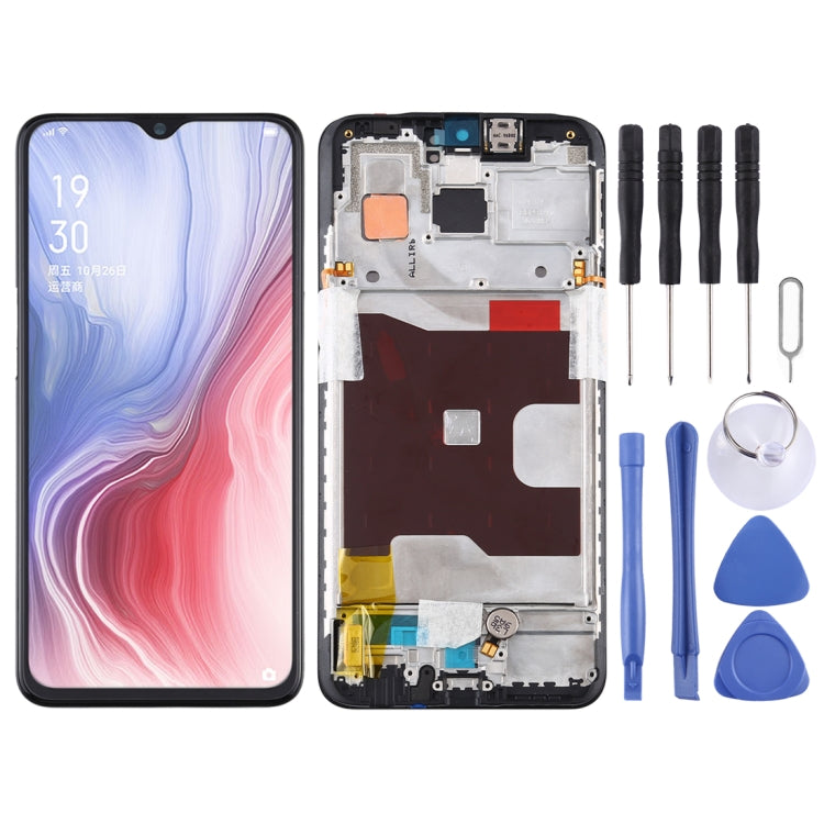 Original LCD Screen for OPPO Reno Z Digitizer Full Assembly with Frame (Black) - free shipping - PMC TechLife - Order now!