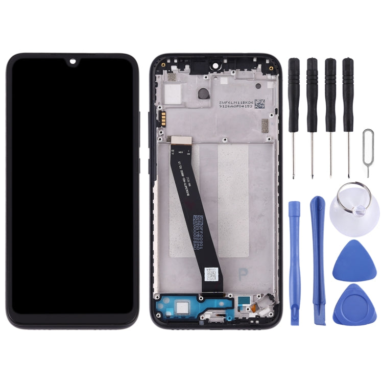 TFT LCD Screen for Xiaomi Redmi 7 Digitizer Full Assembly with Frame(Black) - free shipping - PMC TechLife - Order now!