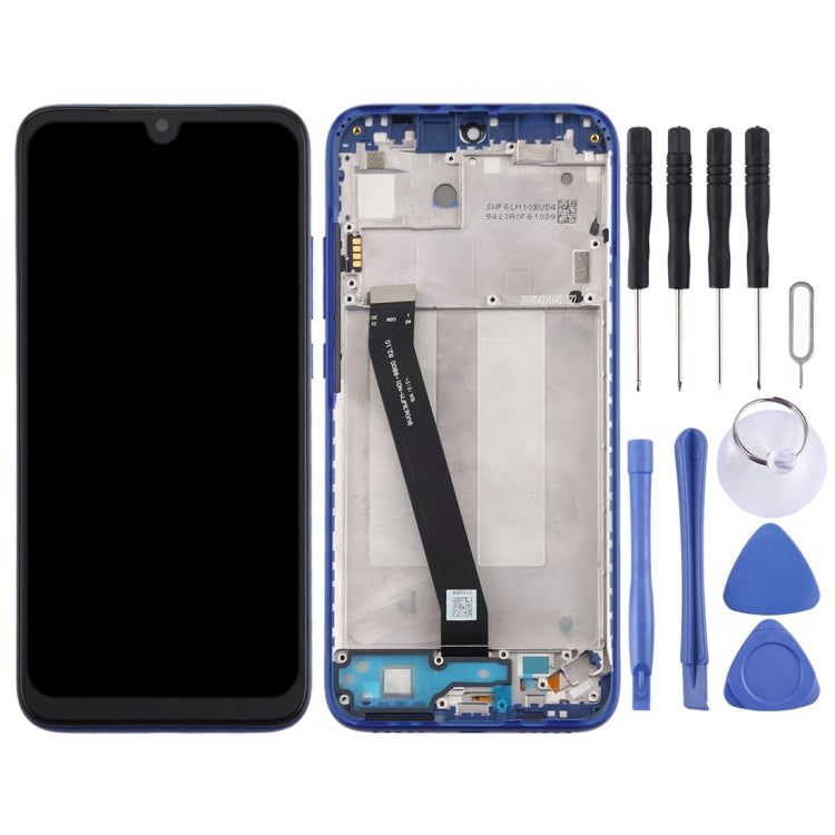 TFT LCD Screen for Xiaomi Redmi 7 Digitizer Full Assembly with Frame(Blue) - free shipping - PMC TechLife - Order now!