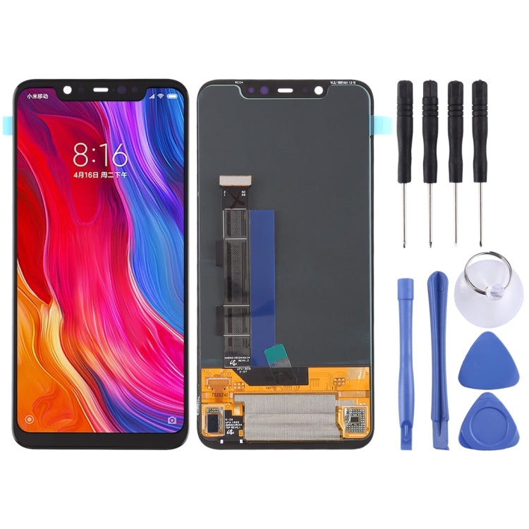 OEM OLED LCD Screen and Digitizer Full Assembly for Xiaomi Mi 8(Black) - free shipping - PMC TechLife - Order now!