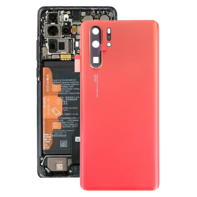 Original Battery Back Cover with Camera Lens for Huawei P30 Pro(Orange) - Back Cover by PMC TechLife | Online Shopping South Africa | PMC TechLife
