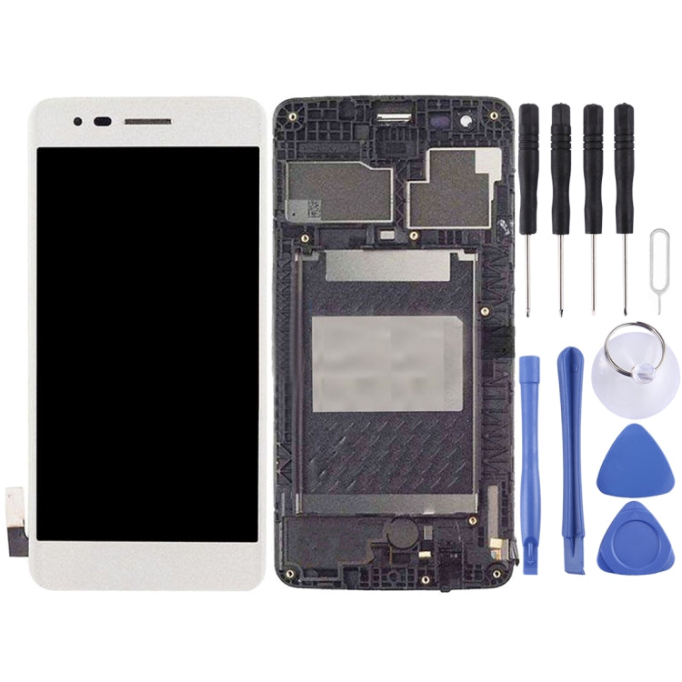 TFT LCD Screen for LG K8 2017 US215 M210 M200N with Digitizer Full Assembly with Frame  (Silver) - free shipping - PMC TechLife - Order now!