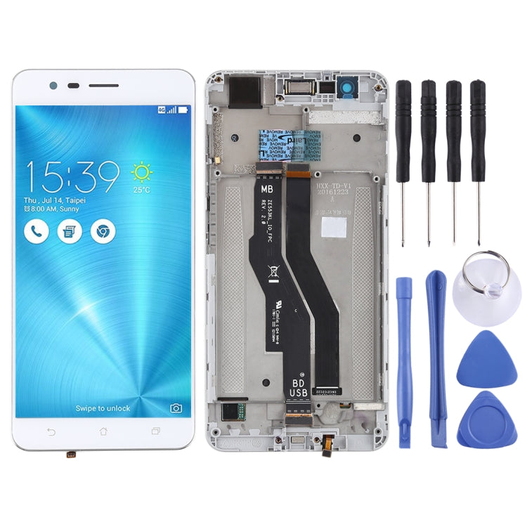 OEM LCD Screen for Asus Zenfone 3 Zoom ZE553KL Digitizer Full Assembly with Frame���White) - free shipping - PMC TechLife - Order now!