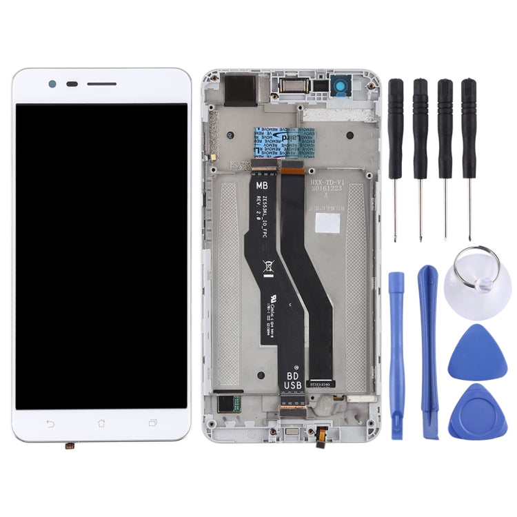 OEM LCD Screen for Asus Zenfone 3 Zoom ZE553KL Digitizer Full Assembly with Frame���White) - free shipping - PMC TechLife - Order now!