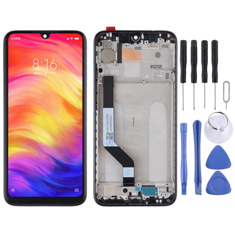 TFT LCD Screen for Xiaomi Redmi Note 7 / Redmi Note 7 Pro Digitizer Full Assembly with Frame(Black) - free shipping - PMC TechLife - Order now!
