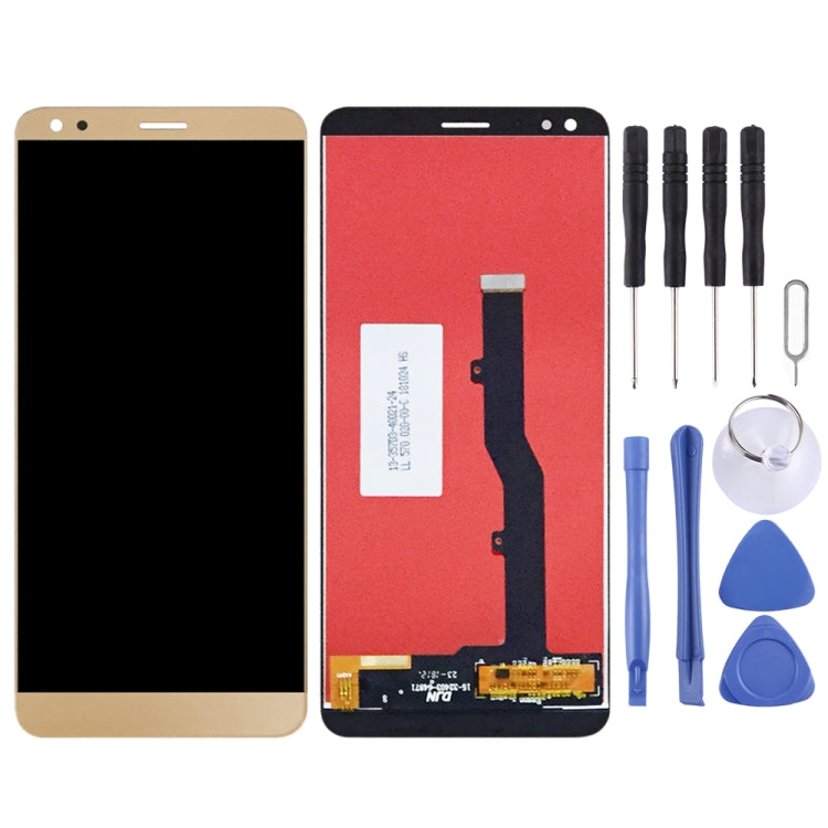 OEM LCD Screen for ZTE Blade V9 V0900  with Digitizer Full Assembly (Gold) - free shipping - PMC TechLife - Order now!