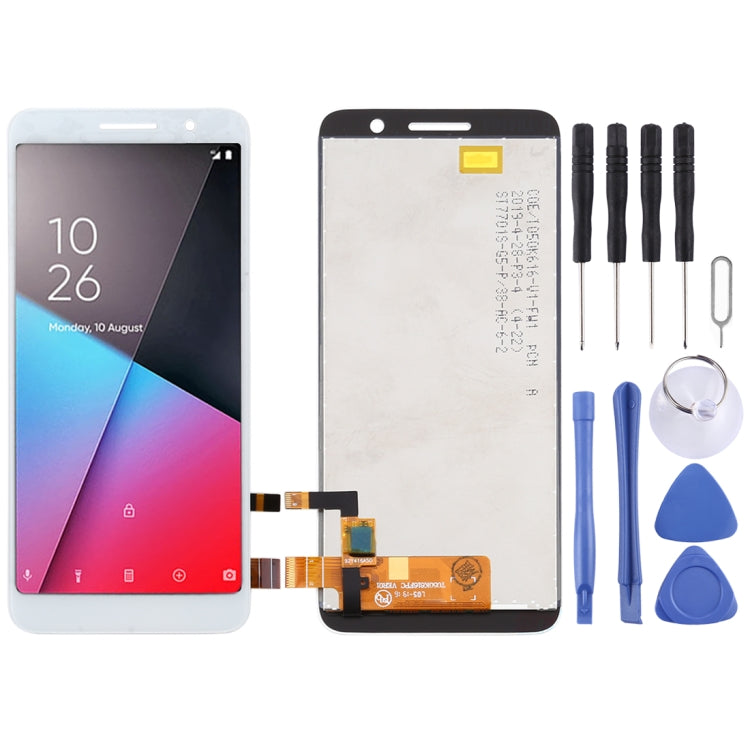 OEM LCD Screen for Vodafone Smart E9 Lite with Digitizer Full Assembly (White) - free shipping - PMC TechLife - Order now!