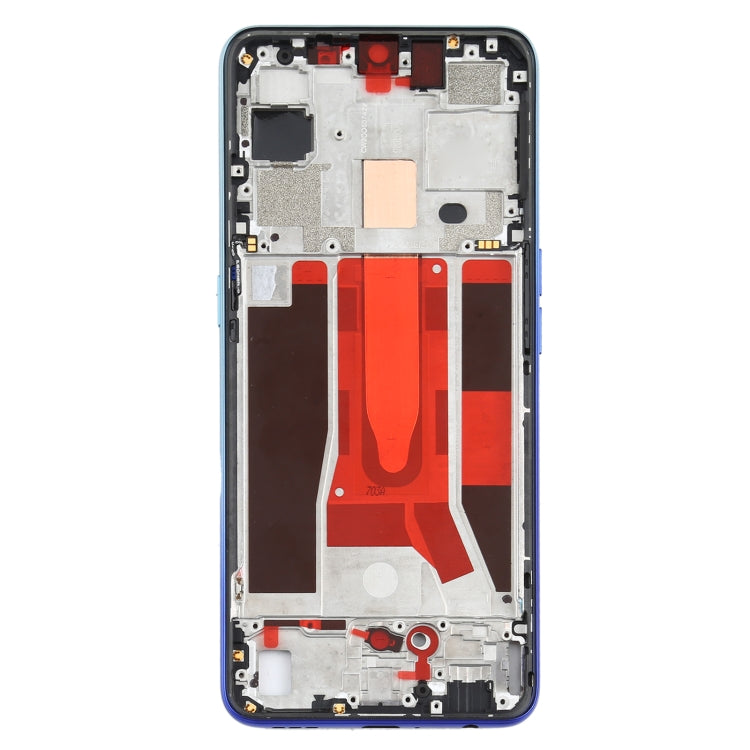 For OPPO Reno3 5G/Reno3 4G PCHM30 CPH2043 Front Housing LCD Frame Bezel Plate (Baby Blue) - Frame Bezel Plate by PMC TechLife | Online Shopping South Africa | PMC TechLife
