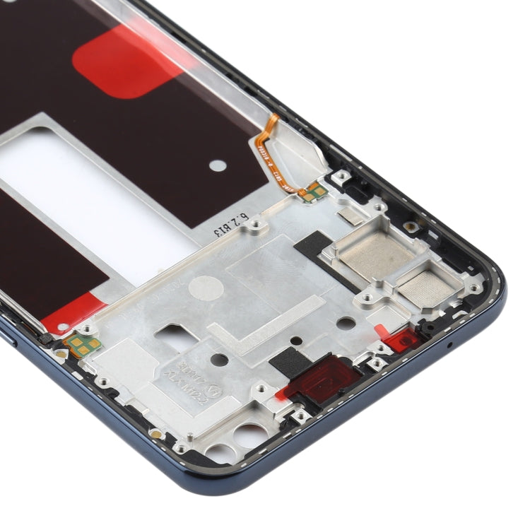 For OPPO Reno4 5G PDPM00, PDPT00, CPH2091 Front Housing LCD Frame Bezel Plate (Black) - Frame Bezel Plate by PMC TechLife | Online Shopping South Africa | PMC TechLife