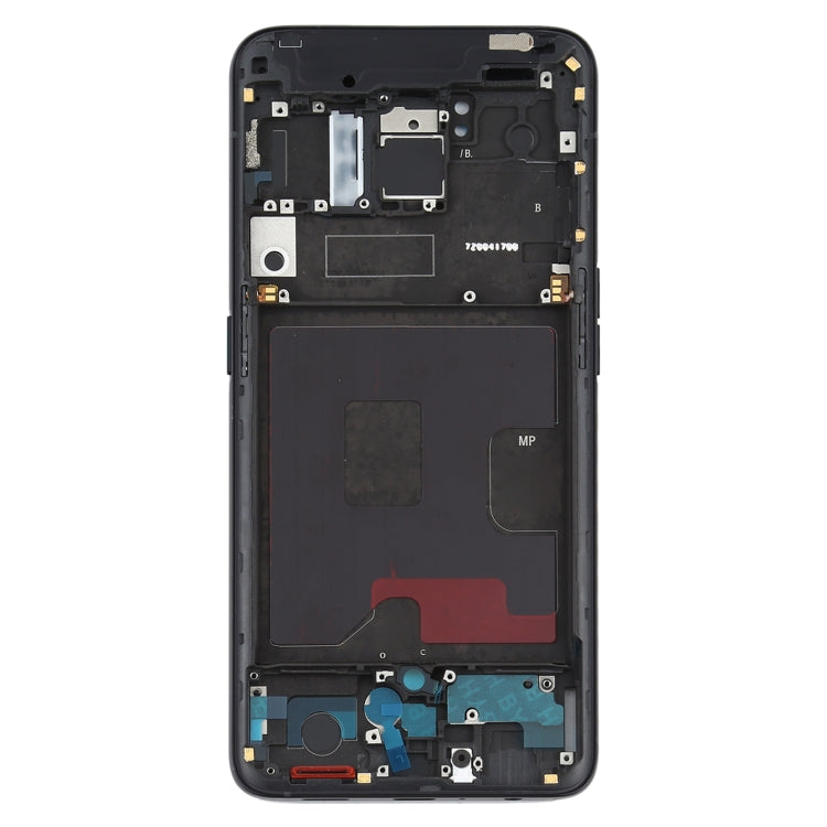For OPPO Reno 5G/Reno 4G PCAM00 PCAT00 CPH1917 CPH1921 Front Housing LCD Frame Bezel Plate (Black) - Frame Bezel Plate by PMC TechLife | Online Shopping South Africa | PMC TechLife