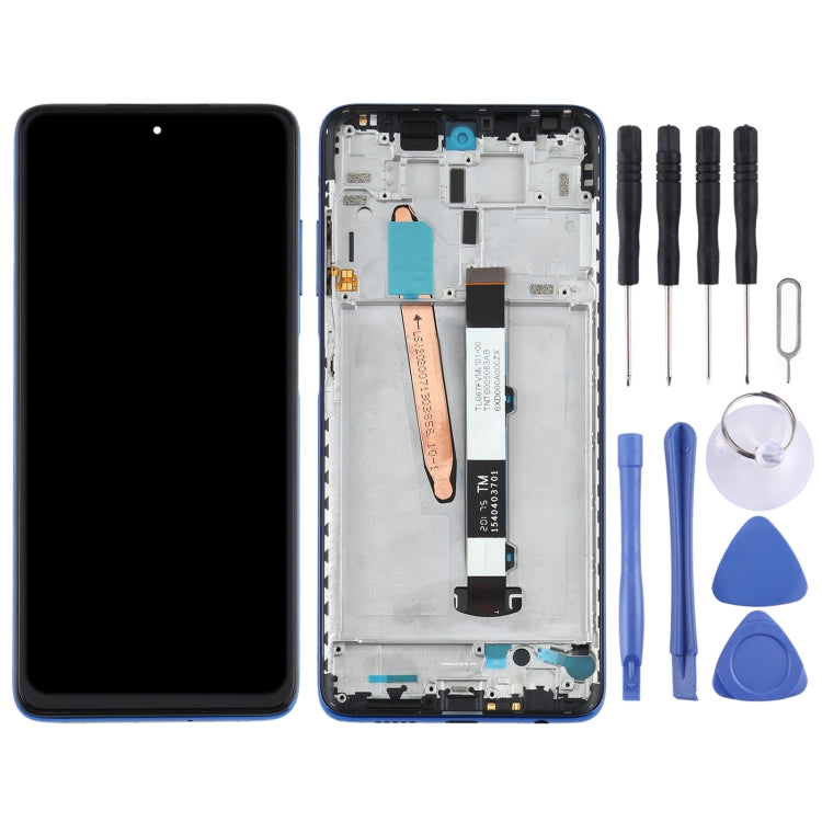 Original LCD Screen for Xiaomi Poco X3 NFC / Poco X3 Digitizer Full Assembly with Frame(Blue) - free shipping - PMC TechLife - Order now!